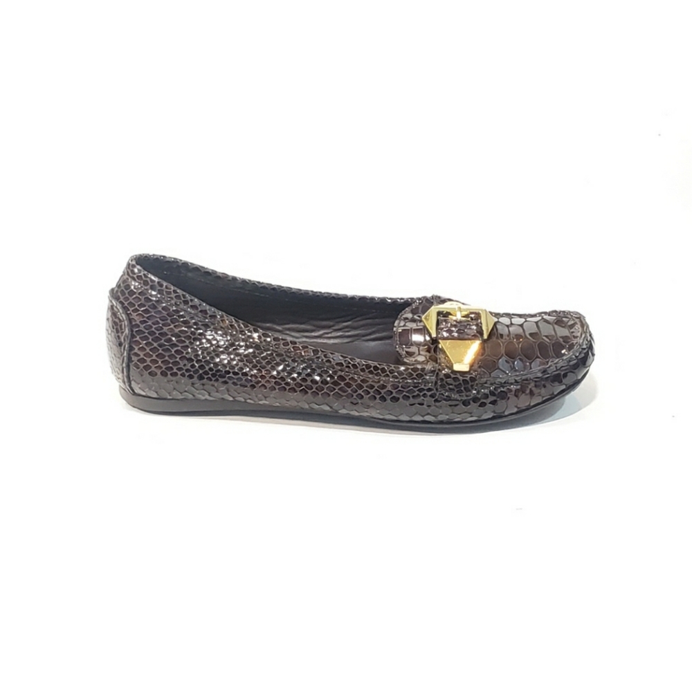 Stuart Weitzman Loafers Flats Patent Leather Snake - image 8